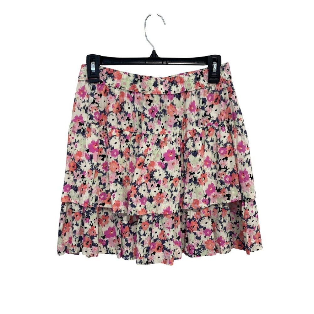 Universal Thread Mini Skirt Size Small Floral Tie… - image 3